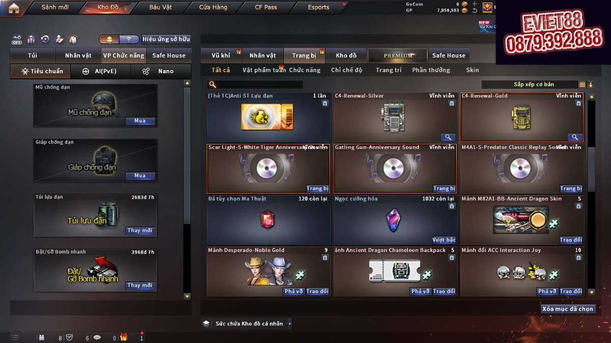 shop acc cf uy tin gia re
